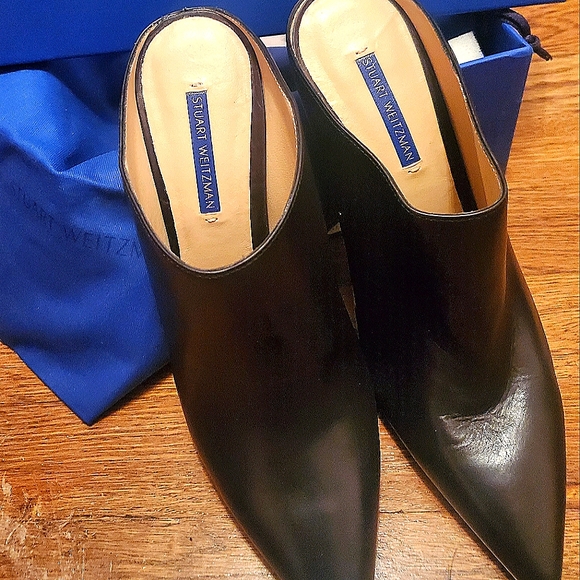 Stuart Weitzman Camila Mules Size 9.5 with original box and dust bag - Picture 6 of 9